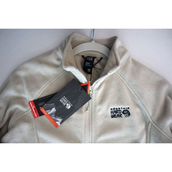 Mountain Hardware Women's Sz XS Beige Polartec Microfleece Full Zip Jacket - Picture 4 of 10